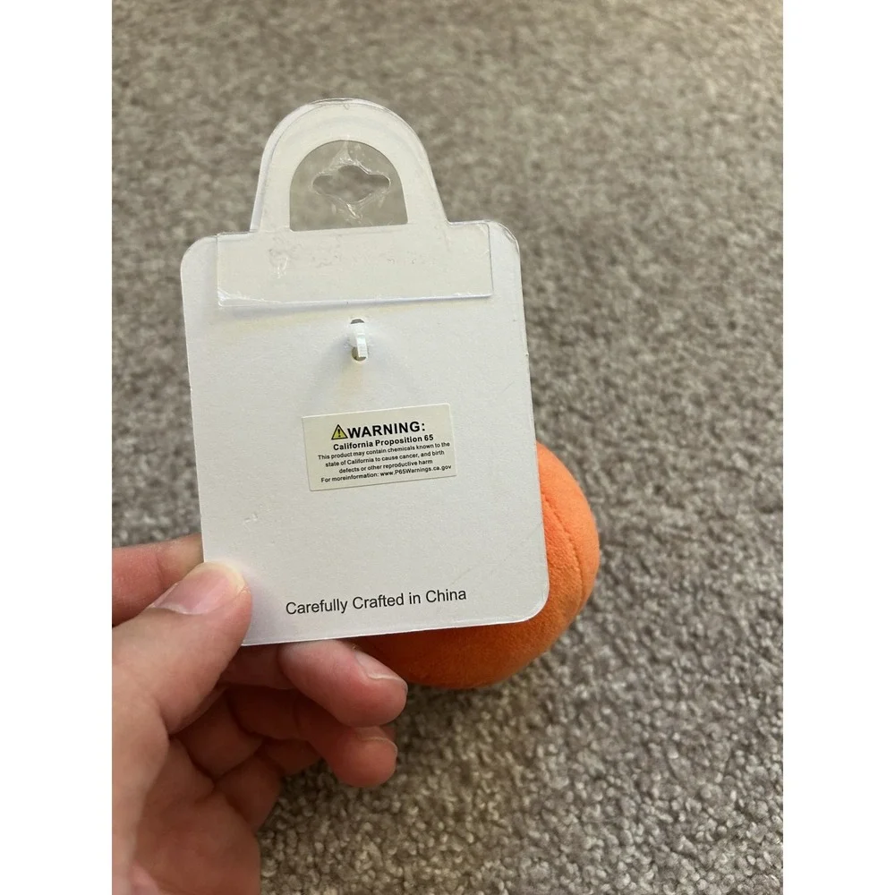 Lulla Collection Bag Charm Unisex OS Orange New Plush Fruit Keychain Accessory